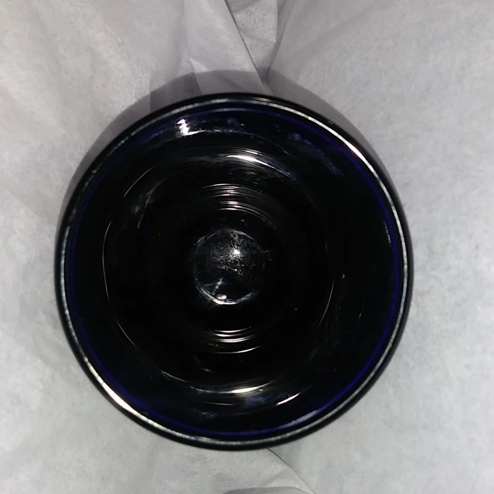 Cobalt Blue Kentucky Derby Shot Glass Collectable Souvenir Horse Racing Barware